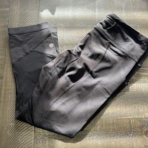 Lululemon black running tights